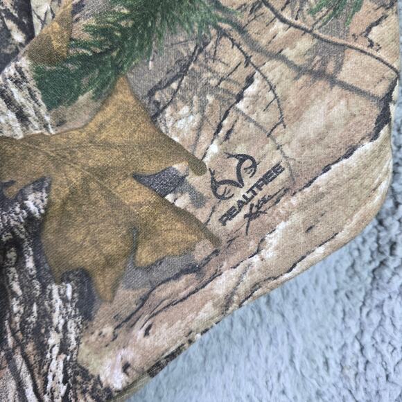 Carhartt Camo Full Zip Hoodie Men's Small Hooded Sweatshirt Hunting Realtree - Picture 3 of 10